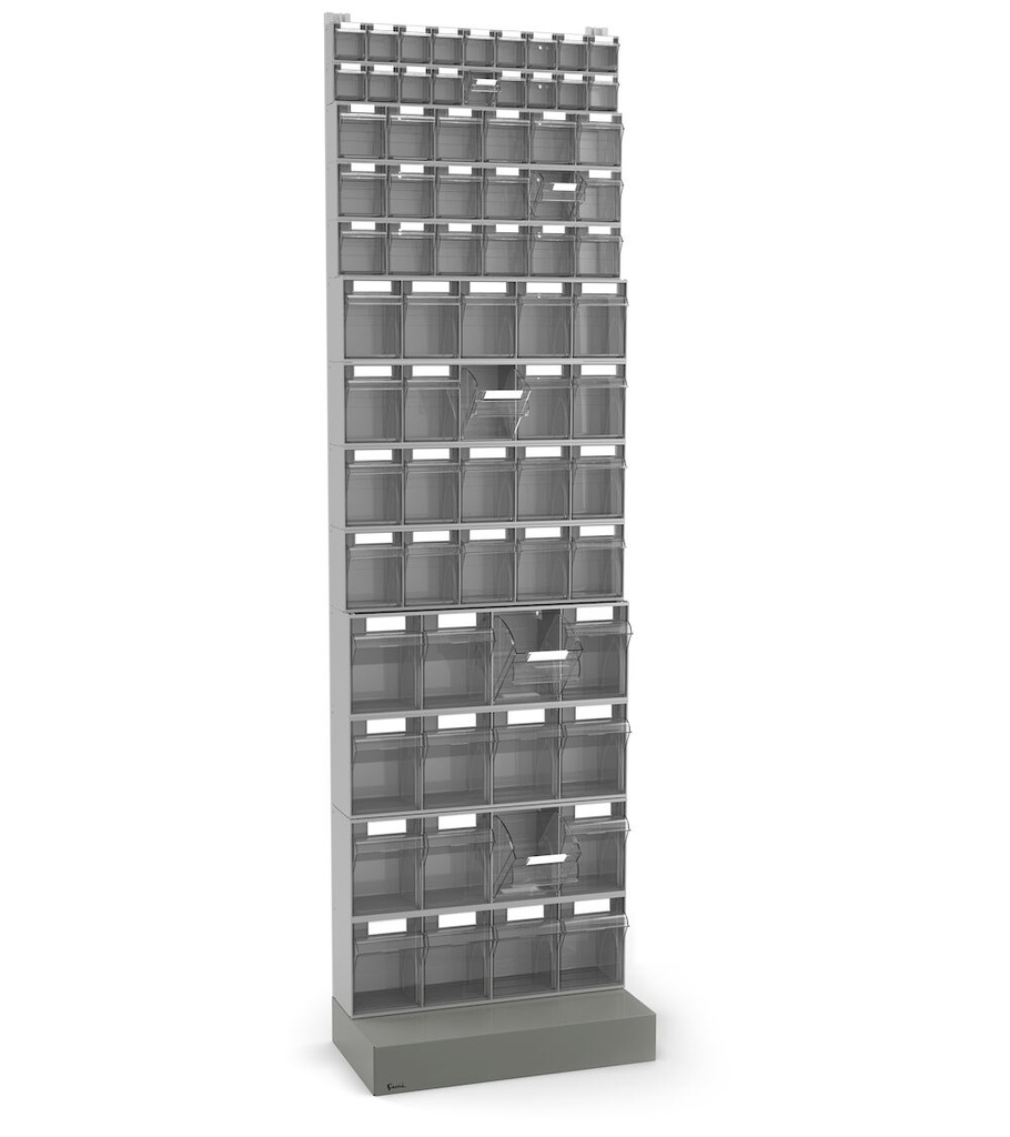[VISUAL024] Scaffale con 72 cassetti Visual Box – 604 × 322 × 2100 mm