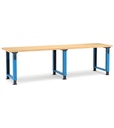 [MASTERWR3004] Banco Master (cod. MASTERWR1503) – 3000 × 750 × 765/1115 mm, Blu + Grigio antracite (RAL 5012+7016)