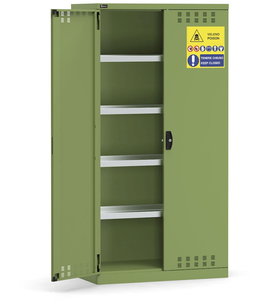 [PERFOM14057] Armadio con porte a battente fessurate Perfom (cod. PERFOM12025) – 1023 × 555 × 2000 mm