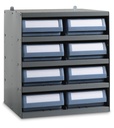 [RKBOX4006] Scaffale con 8 cassette RK Box Classic – H 545 mm – 500 × 400 × 545 mm