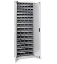 [PERFOMAK14] Armadio con porte a battente con 72 contenitori Picking Box Air – H 1996 mm – Grigio chiaro (RAL 7035)