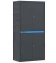 [391A03] Armadio per officina e industria ad ante a battente, L912 x P496 x H1900 mm