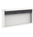 Banco professionale con 4 cassetti, anta, morsa e accessori, 200 cm, grigio e antracite – foto 20