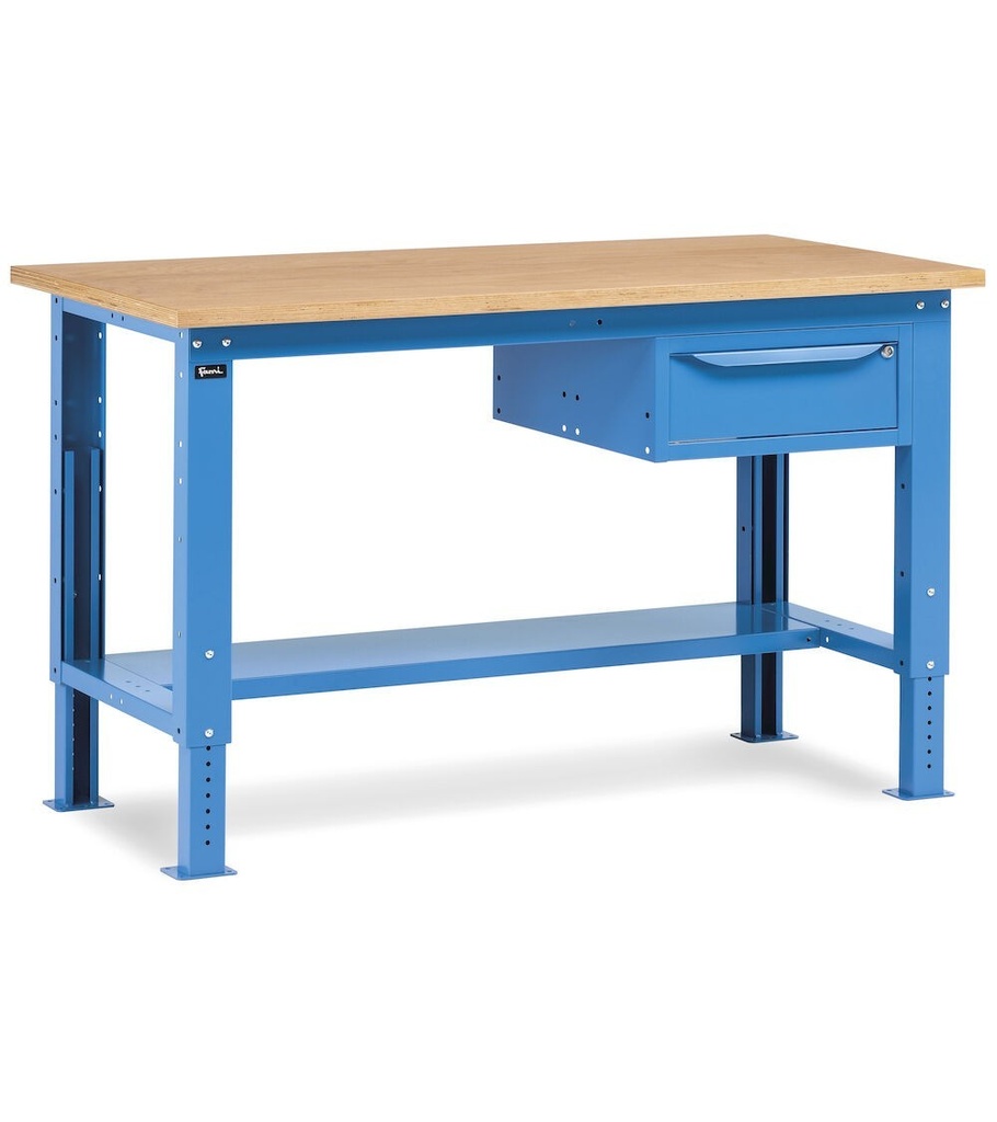 [WORK1502] Banco da lavoro WORK1502 con 1 armadio a cassetti con 1 cassetto