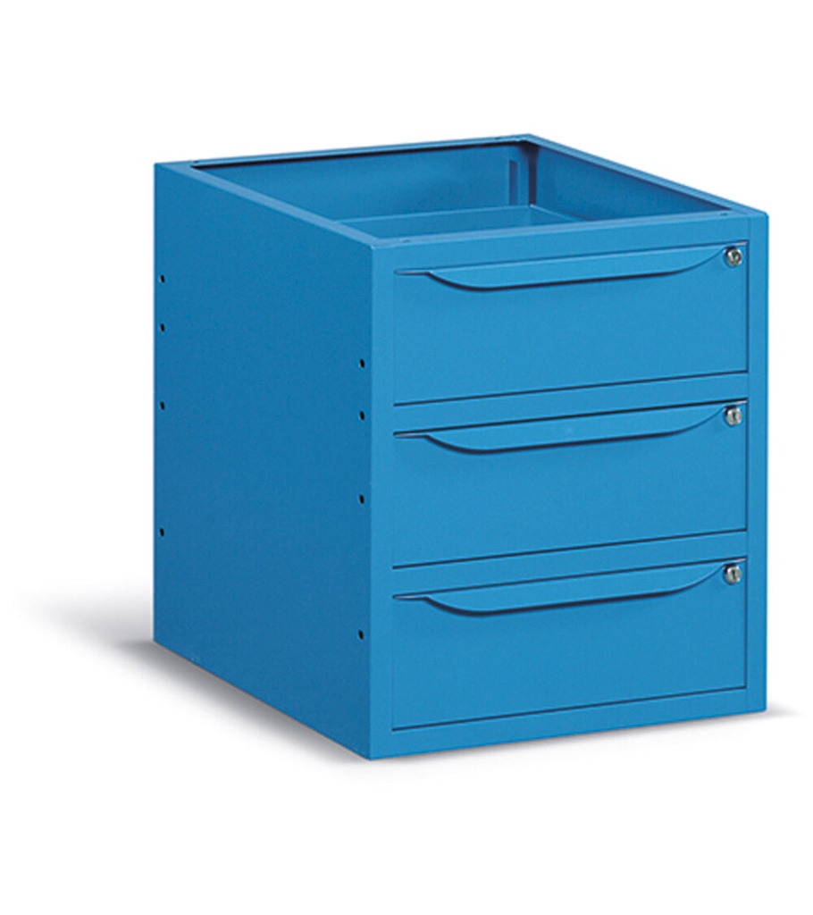 [FBG03S50C000204] Armadio L=500 mm con 3 cassetti H=150 mm Work Up – H 570 mm – Blu (RAL 5012)
