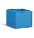 [FBG03S63C000504] Armadio L=629 mm con 1 porta e 1 piano regolabile Work Up – H 570 mm – Blu (RAL 5012)