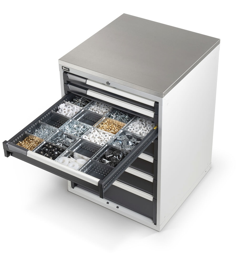 Armadio L=713 mm con 5 cassetti 1x75 3x100 1x200 Master – H 669 mm – foto 6