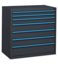 [391A05] Cassettiera per officina con 7 cassetti 2x75 1x100 3x150 1x200 – H 1002 mm – 1023 × 600 × 1002 mm (54×27 EH)