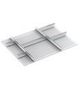 [391A11] Set divisori longitudinali  e trasversali in metallo, per cassetti con H frontale 100 mm
