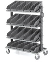 [391C03] Carrello portaminuteria con 20 contenitori per scaffali RK, Linea 391