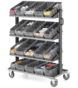 Carrello portaminuteria con 20 contenitori per scaffali RK, Linea 391 – foto 2