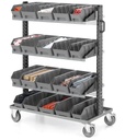 Carrello portaminuteria con 20 contenitori per scaffali RK, Linea 391 – foto 3
