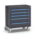 [391C07] Carrello porta attrezzi Linea 391, 5 cassetti, L790 x P455 x H876 mm