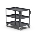 [391C05] Carrello per officina a 3 ripiani con bordo rialzato, portata 330 kg,  XL