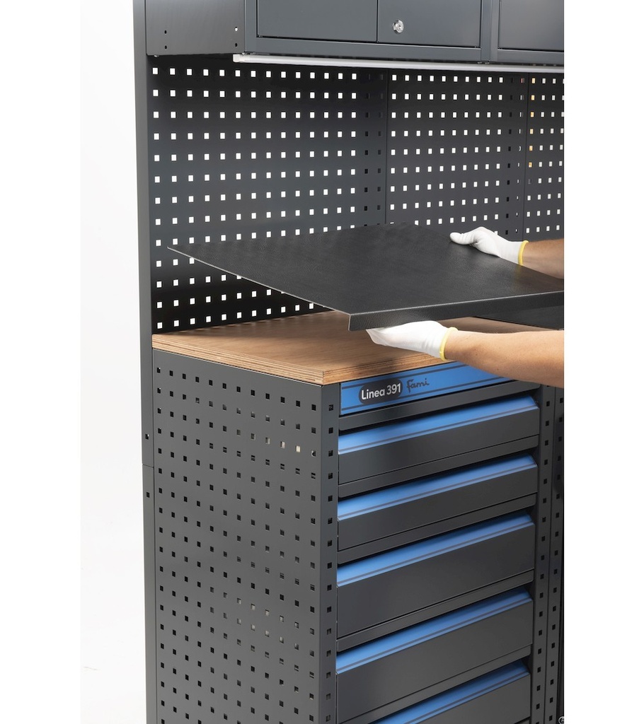 Copertura in acciaio gommato per piano in multiplex Garage – 913 × 461 × 28 mm – foto 2