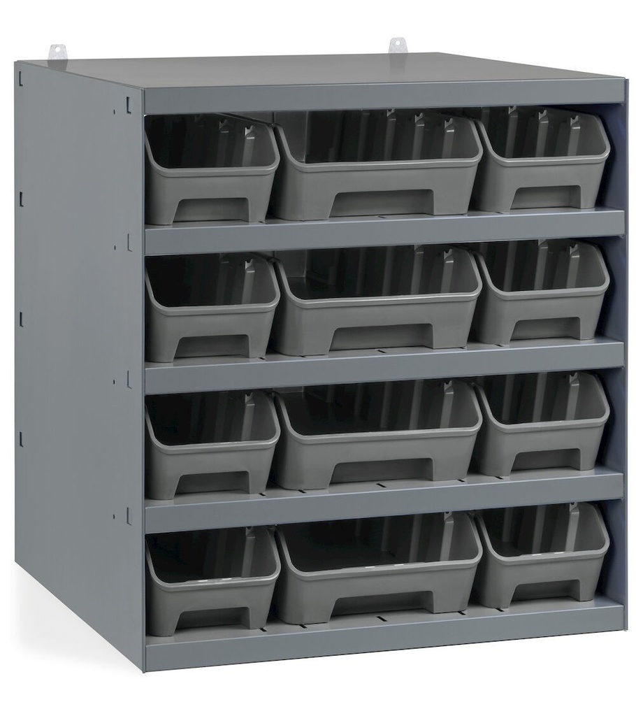 [391P64] Scaffale con 12 contenitori RK Box Air – 500 × 400 × 545 mm
