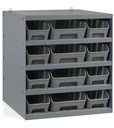 [391P66] Scaffale con 12 contenitori RK Box Air – 500 × 500 × 545 mm