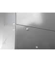 Scaffale con 12 contenitori RK Box Air con divisori e frontalini – 500 × 500 × 545 mm – foto 4