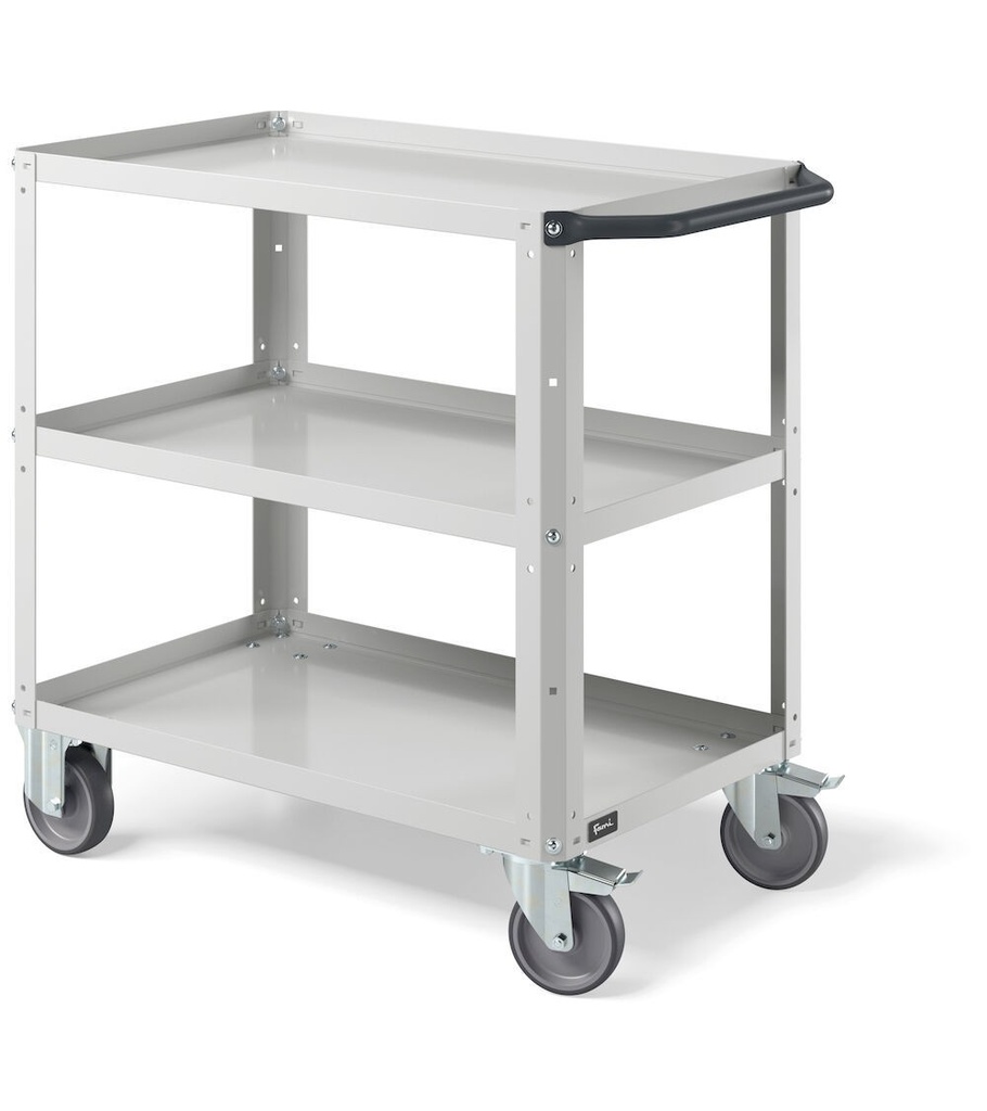 [CLEVER0907] Carrello smontato con ruote Clever – 908 × 515 × 846 mm, Grigio chiaro (RAL 7035)