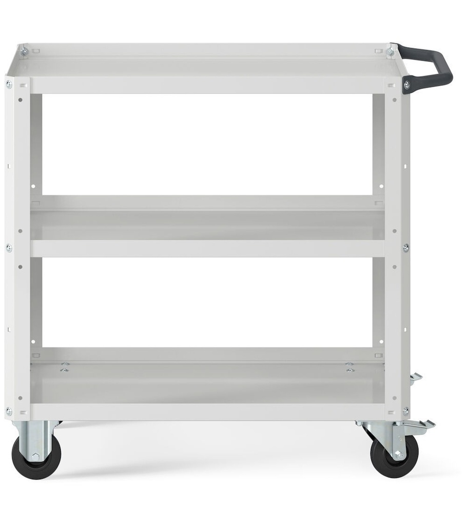Carrello Clever Small con piano in acciaio aggiuntivo – Grigio chiaro (RAL 7035) – foto 2