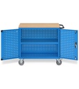Carrello smontato con ruote Clever – 1030 × 655 × 868 mm, Blu (RAL 5012) – foto 3