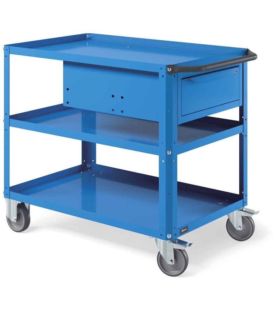 [CLEVER1020] Carrello smontato con ruote Clever – 1028 × 615 × 846 mm, Blu (RAL 5012)