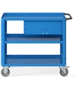 Carrello smontato con ruote Clever – 1028 × 615 × 846 mm, Blu (RAL 5012) – foto 2