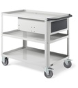 [CLEVER1019] Carrello smontato con ruote Clever – 1028 × 615 × 846 mm, Grigio chiaro + Grigio antracite (RAL 7035+7016)