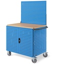 [CLEVER1024] Carrello smontato con ruote Clever – 1030 × 658 × 1538 mm, Blu (RAL 5012)