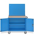 Carrello smontato con ruote Clever – 1030 × 658 × 1538 mm, Blu (RAL 5012) – foto 4