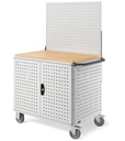 [CLEVER1023] Carrello smontato con ruote Clever – 1030 × 658 × 1538 mm, Grigio chiaro (RAL 7035)