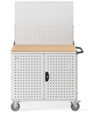 Carrello smontato con ruote Clever – 1030 × 658 × 1538 mm, Grigio chiaro (RAL 7035) – foto 3