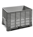[CONT1202] Cassone in plastica con traverse per transpallet, L1200 x P800 x H800 mm