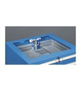 Cassettiera Master DE con 6 cassetti 6x150 – H 1000 mm – 1020 × 726 × 1000 mm (54×36 EH), Blu (RAL 5012) – foto 9
