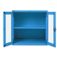 Cassettiera Master DE con porte a battente in policarbonato 1xPR – H 1000 mm – 54×36 EH, Blu (RAL 5012) – foto 2