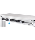Postazione di lavoro Dynamic – Grigio chiaro + Grigio antracite (RAL 7035+7016) – 1497 × 780 × 1983/2383 mm – foto 5