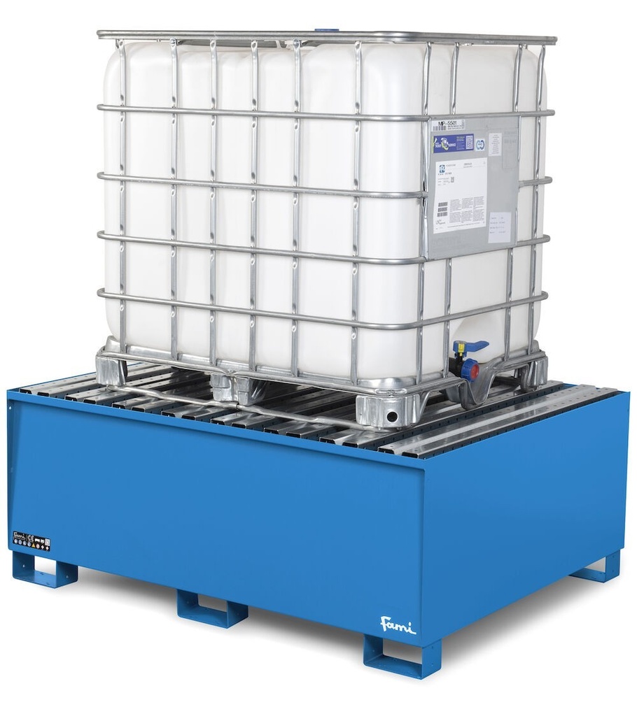 Vasca di raccolta capacità 1000 L – Blu (RAL 5012) – foto 2
