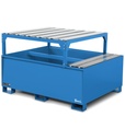 [ECO1309] Vasca di raccolta capacità 1000 L con telaio – Blu (RAL 5012)