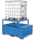 Vasca di raccolta capacità 1000 L con telaio – Blu (RAL 5012) – foto 2