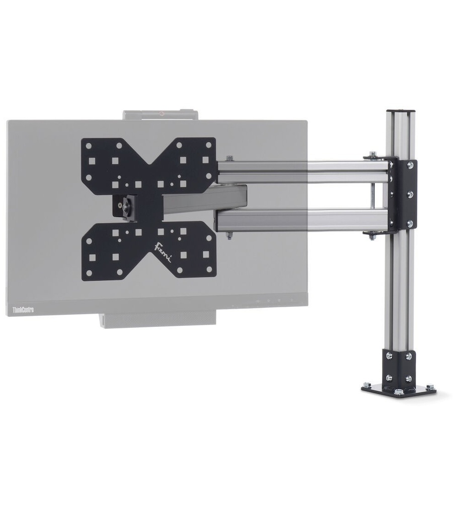 Braccio estensibile con piastra porta monitor Work – 724/402 × 225/192 × 550 mm – foto 2