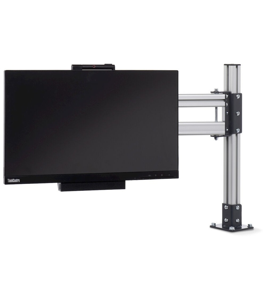 Braccio estensibile con piastra porta monitor Work – 724/402 × 225/192 × 550 mm – foto 3