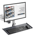 Braccio per monitor singolo completo di porta tastiera – foto 2