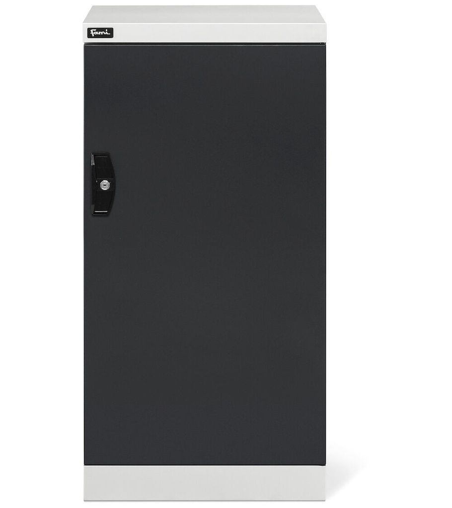 Armadio con porta a battente Perfom – H 1000 mm – Vuoto – Grigio chiaro + Grigio antracite (RAL 7035+7016) – foto 2