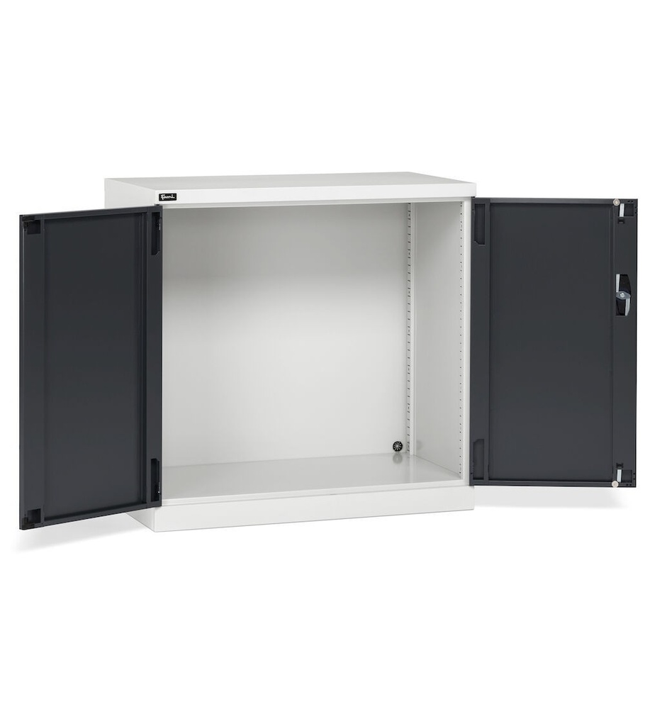 [FAA1220C000PD] Armadio con porte a battente Perfom – 1023 × 555 × 1000 mm (54×27 EH), Grigio chiaro + Grigio antracite (RAL 7035+7016)