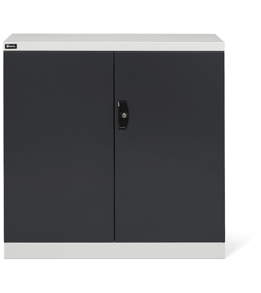 Armadio con porte a battente Perfom – 1023 × 555 × 1000 mm (54×27 EH), Grigio chiaro + Grigio antracite (RAL 7035+7016) – foto 2