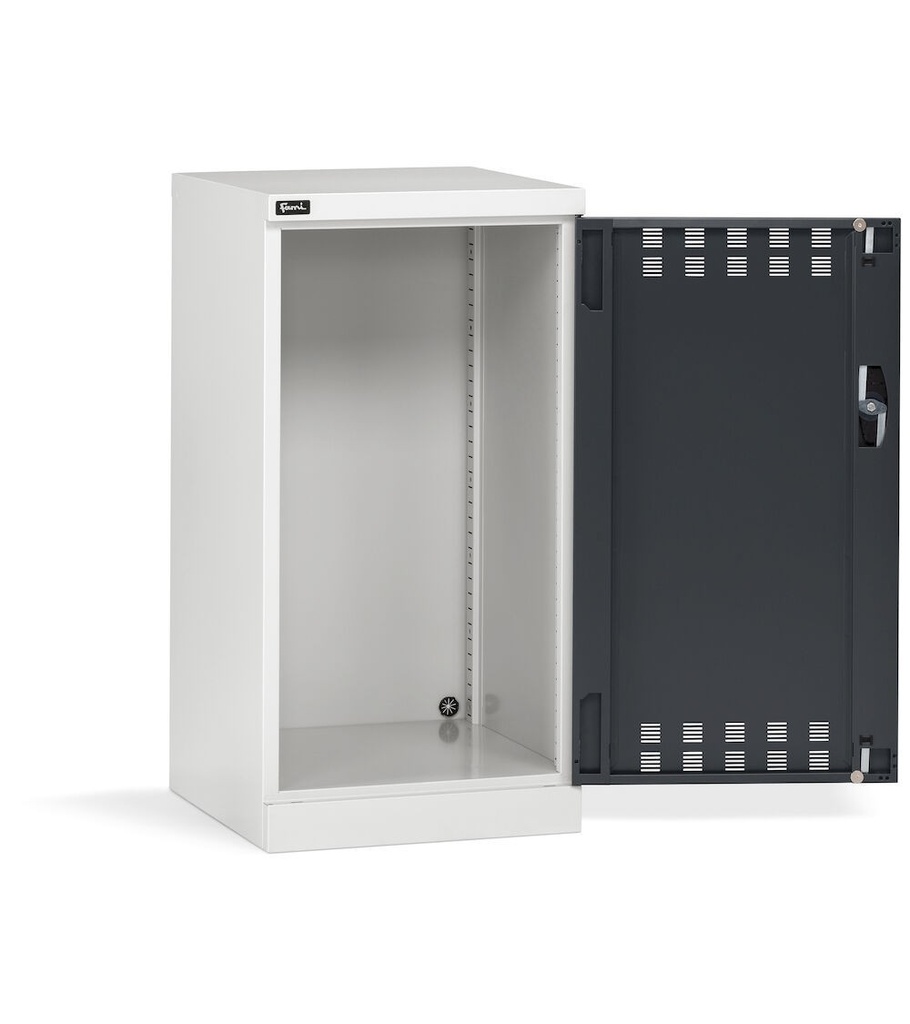 [FAA1130C000PD] Armadio con porta a battente fessurata Perfom – H 1000 mm – Vuoto – Grigio chiaro + Grigio antracite (RAL 7035+7016)
