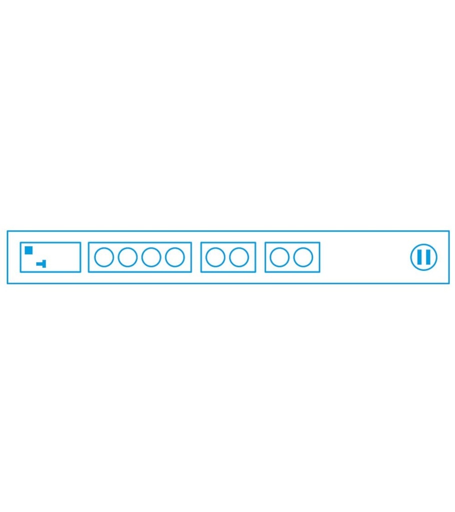 Canaletta elettrica per multiprese per armadio, L1008 x P64 x H140 mm – foto 5