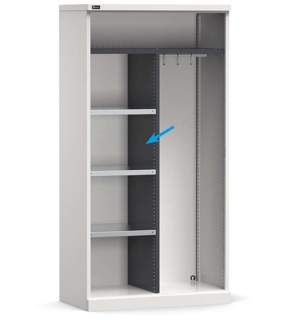 Parete divisorio per armadio, L44 x P500 x H1616 mm – foto 2