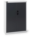 Armadio con porte a battente – 700 × 267 × 1001 mm, Grigio chiaro + Grigio antracite (RAL 7035+7016) – foto 2