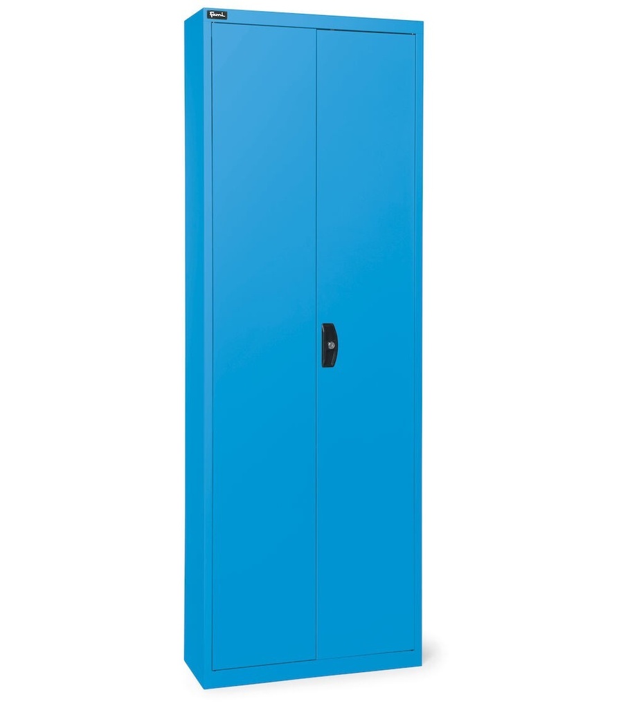 Armadio con porte a battente – 700 × 267 × 1996 mm, Blu (RAL 5012) – foto 2